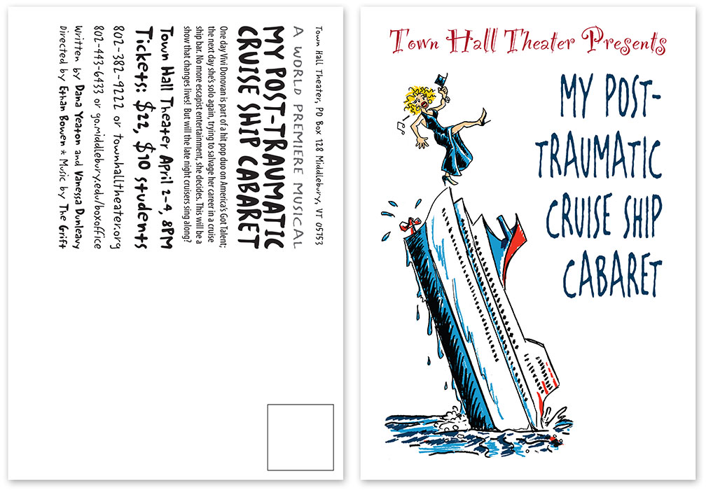 My Post Traumatic Cruise Ship Cabaret Post Card