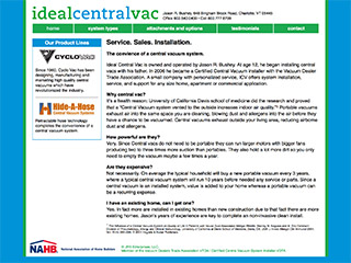 thumbnail image for ideal-central-vac web site